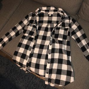 Black and white flannel